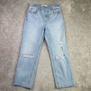 Abercrombie & Fitch Jeans Women's 27 Short Blue Ankle Straight Ultra High Rise